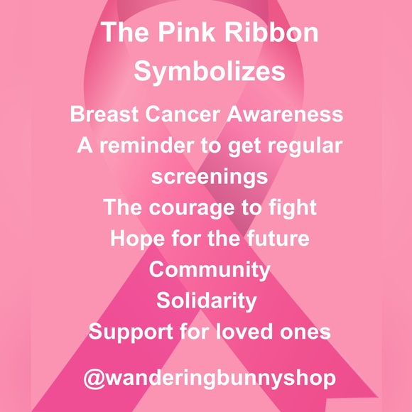 Sterling Silver Pink Ribbon Necklace Made by a Breast Cancer Survivor - Picture 8 of 11